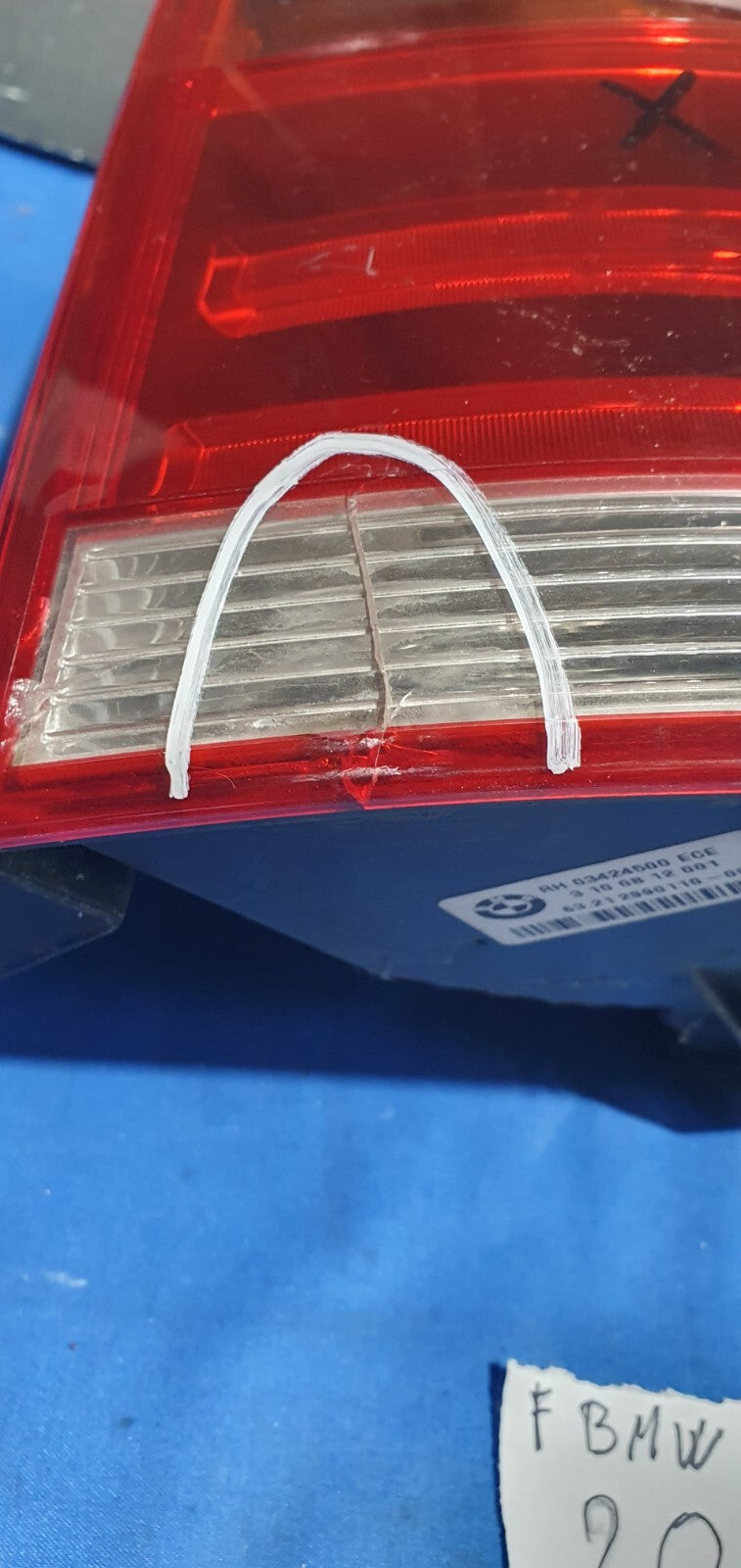 F Bmw 20 - Fanale posteriore stop Bmw X1 destro dal 2012 con spacco visibile