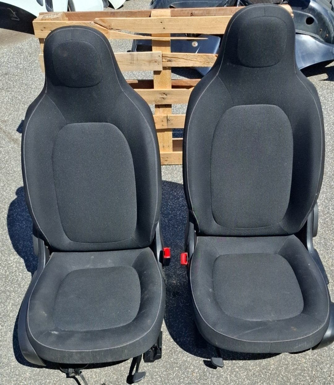 Tappezzeria in stoffa nera smart 453 x 4 senza airbag sedile dal 2014