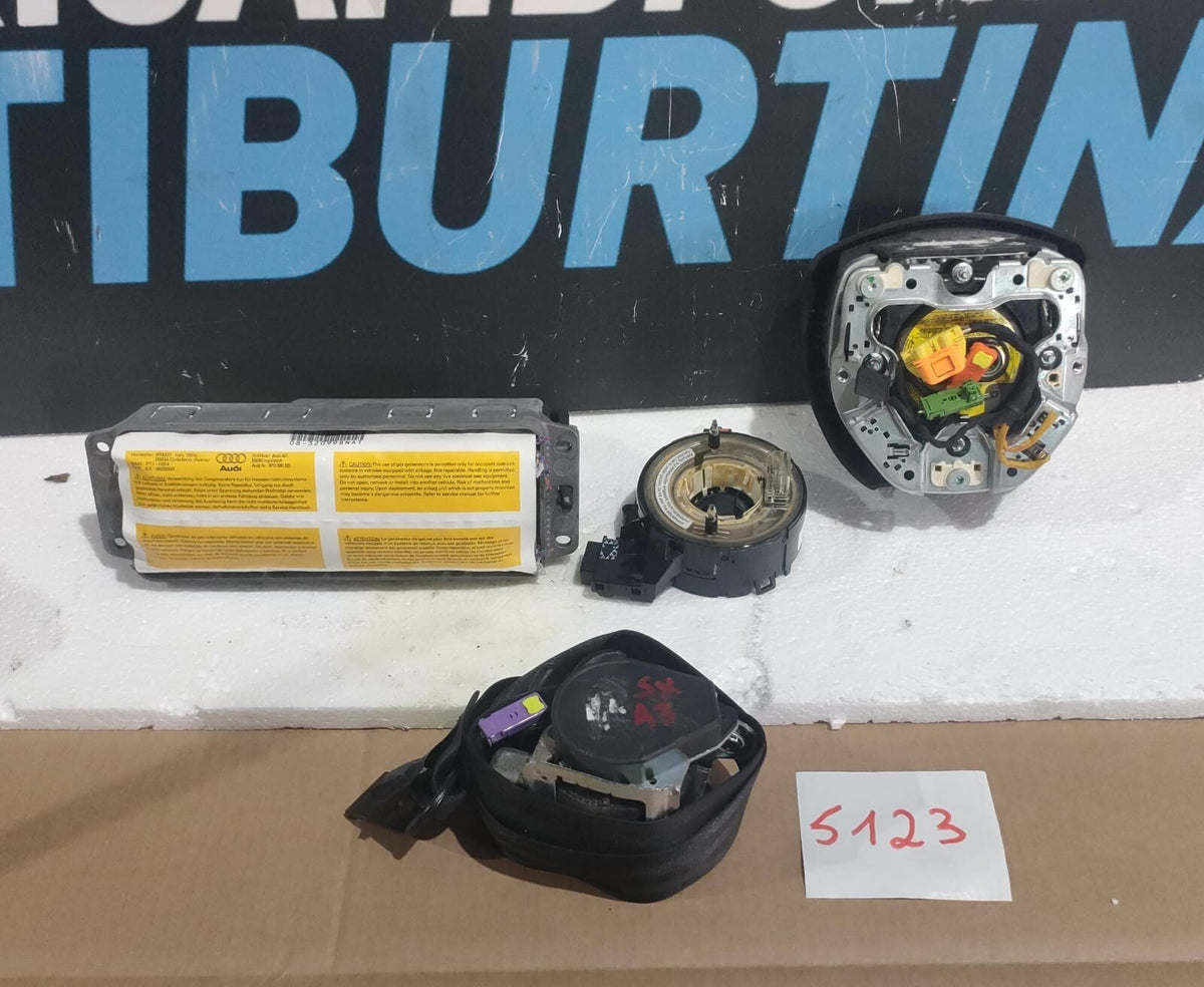 kit airbag audi A3 07-12 3 razze senza cintura destra e cruscotto 5123