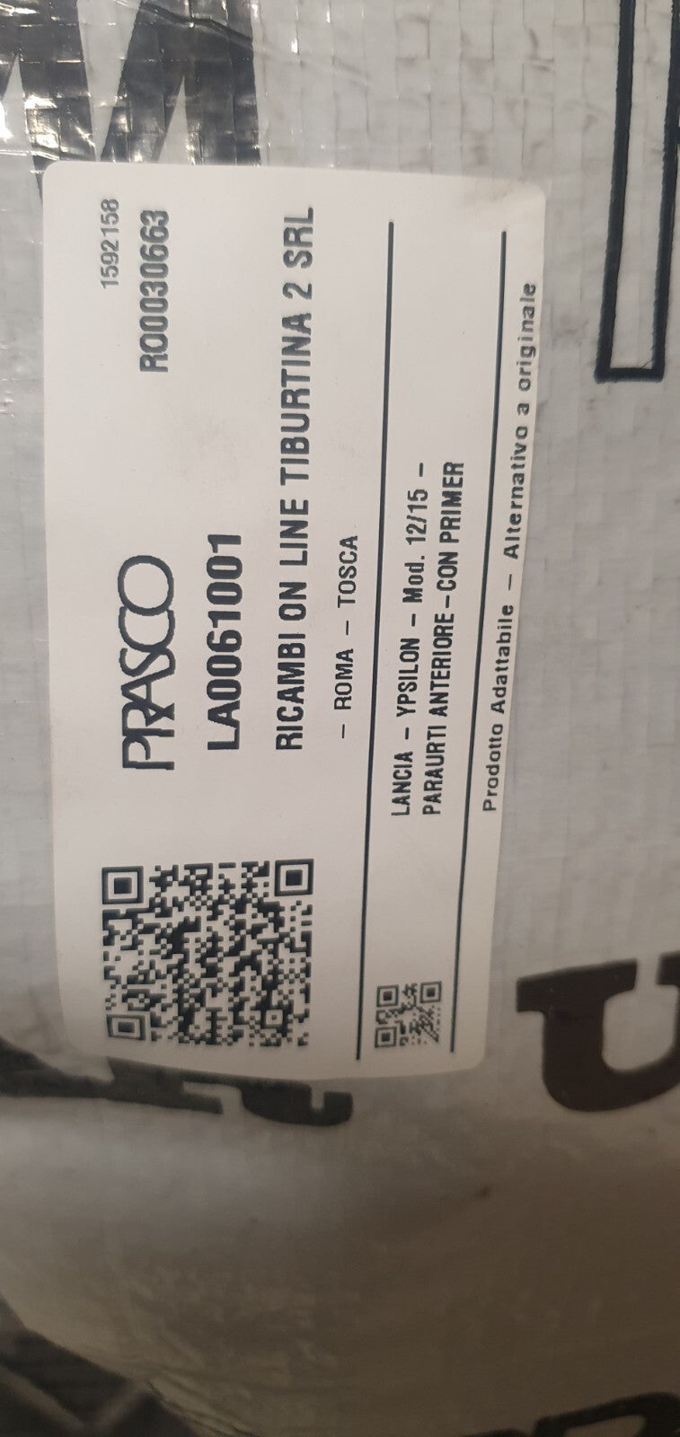 Paraurti Anteriore Lancia Ypsilon Mod dal 2015 LA0061001