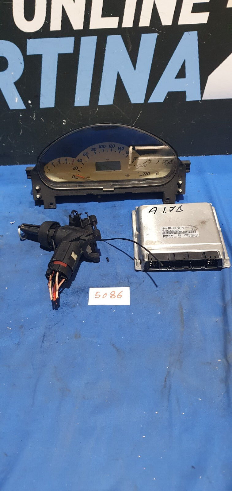 Kit accensione elettronica Chiave e blocchetto Mercedes Classe A W168