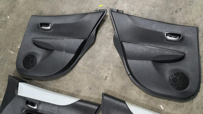 Tappezzeria in stoffa nera e blu yaris hybrid 14 in poi con airbag sedile