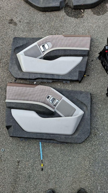 Tappezzeria misto pelle e stoffa marrone bmw i3 13 in poi con airbag sedile
