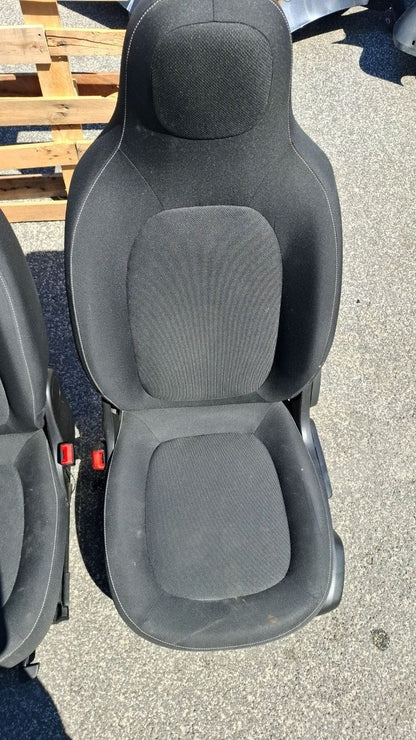 Tappezzeria in stoffa nera smart 453 x 4 senza airbag sedile dal 2014