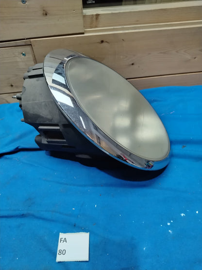 FA 80 - Faro anteriore Mini One 2003 sinistro con plastica da lucidare