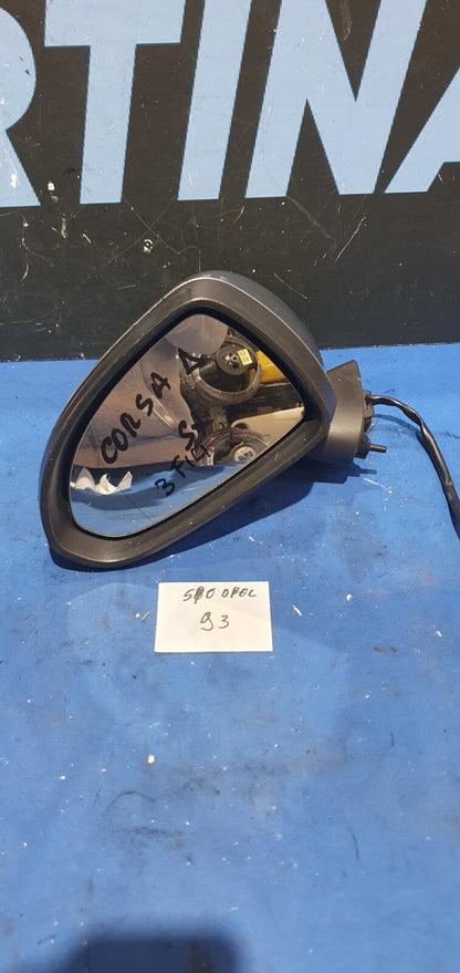 Spe Opel 93 - Specchio retrovisore specchietto Opel Corsa D sinistro 3 fili