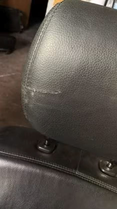 MERCEDES ML W164 TAPPEZZERIA IN PELLE NERA CON SEDILE LATO PASSEGGERO DA CUCIRE