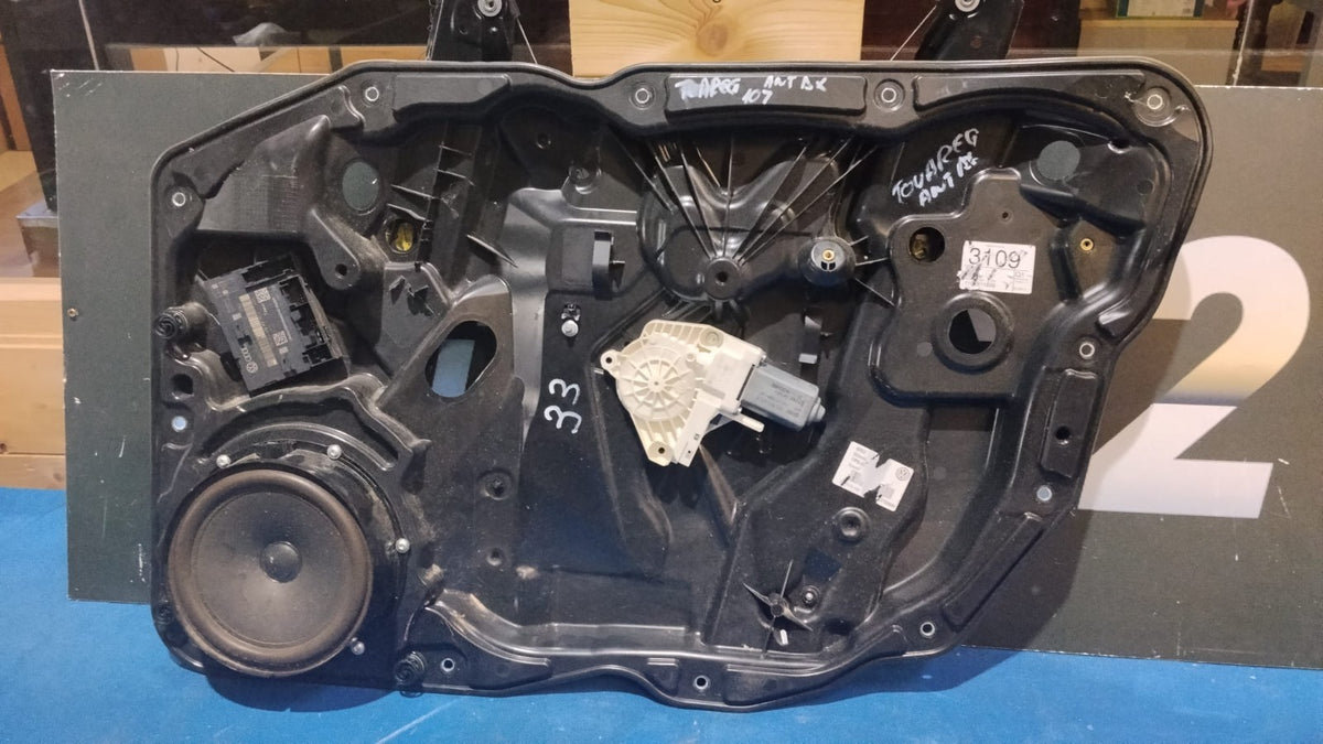 Alzacristalli anteriori con motorino destro Volkswagen Touareg 2010 in poi alz 3