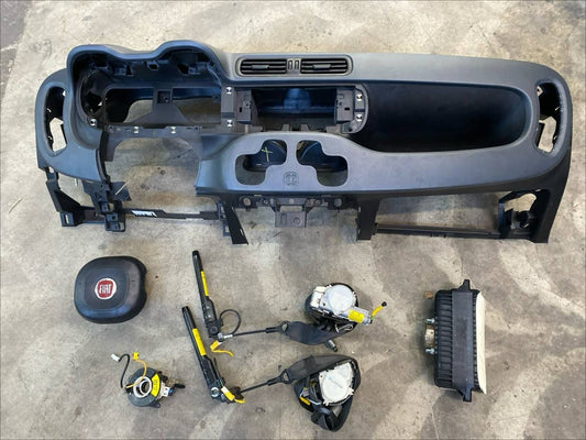 Cruscotto con moduli Fiat Panda 2012 Con pretensionatori Nero