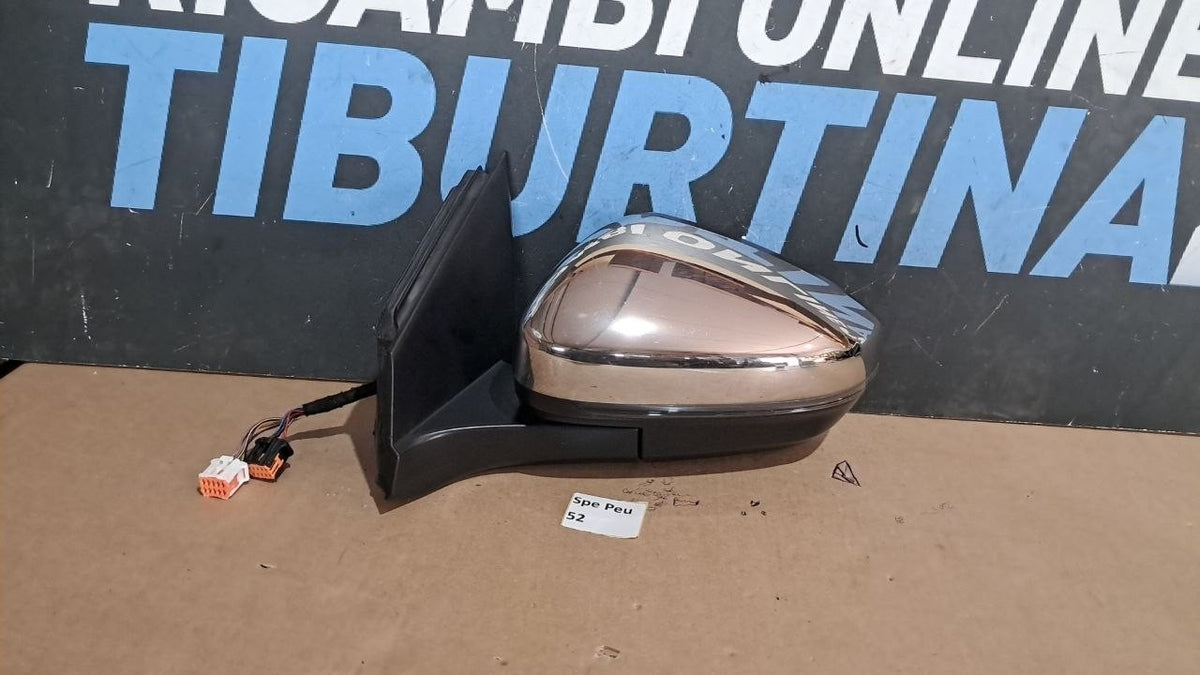Spe peu 52 specchio retrovisore specchietto Peugeot 3008 sinistro 18 fili