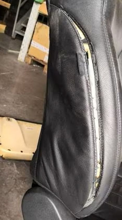 MERCEDES ML W164 TAPPEZZERIA IN PELLE NERA CON SEDILE LATO PASSEGGERO DA CUCIRE