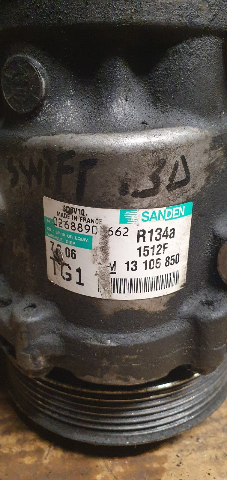 Compressore aria condizionata SUZUKI SWIFT 1.3 MJET SD6VBBF