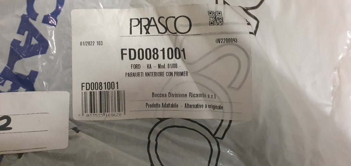 Paraurti Anteriore Ford KA Mod  dal 2008 FD0081001
