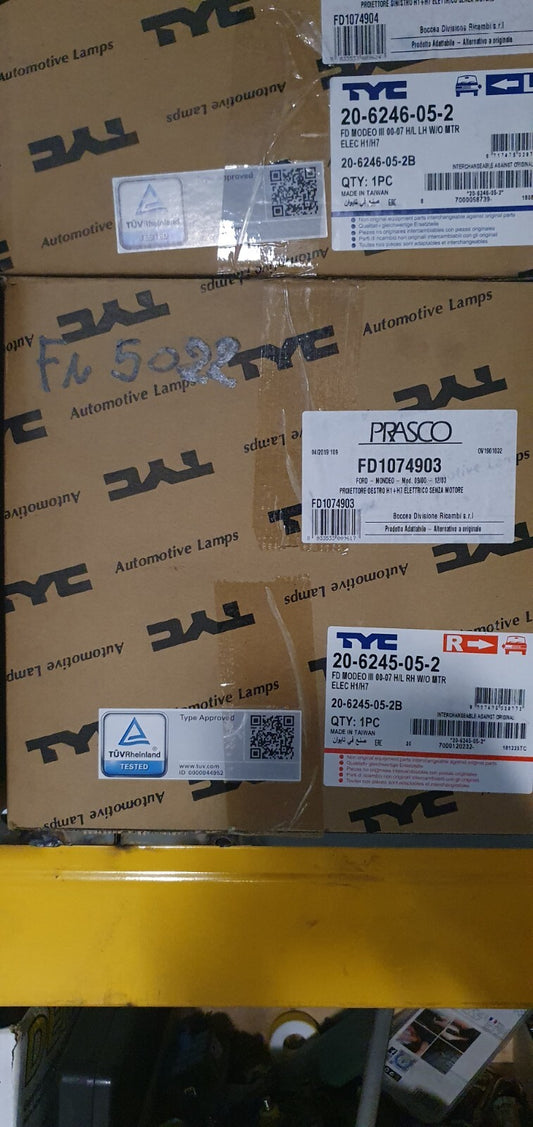 Faro anteriore nuovo commerciale Ford Mondeo destro dal 2000 Tyc