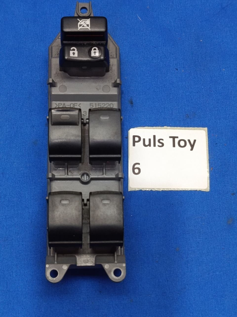 Puls Toy 6 - Pulsantiera Anteriore Sinistra Toyota Auris 2012 2018 quattro vetri