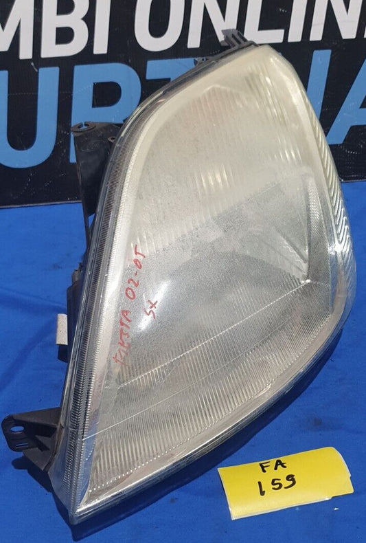 Faro Anteriore Ford Fiesta 2002 2005 Sinistro  con plastica da lucidare