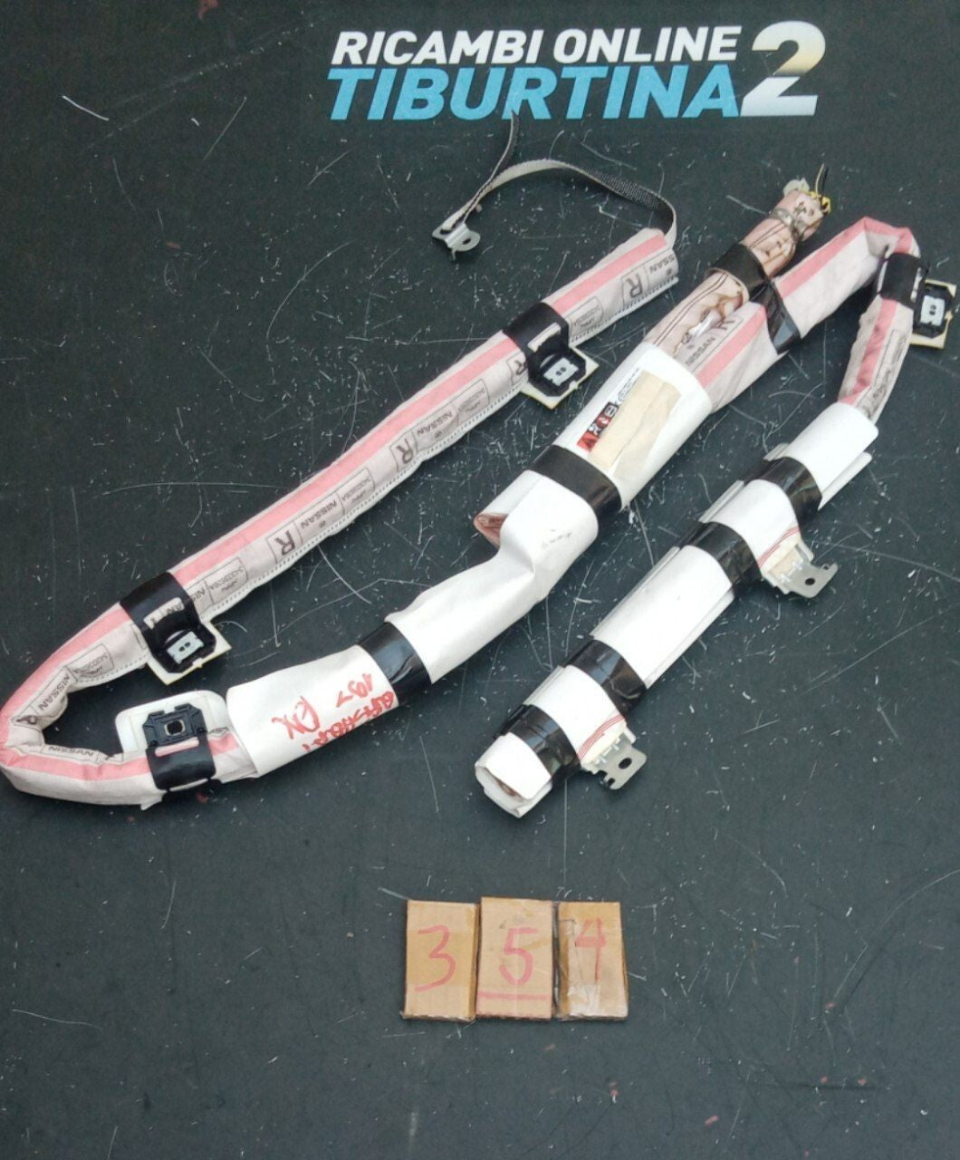 Airbag tendina laterale destra Nissan qashqai 2021 in poi Numero 354