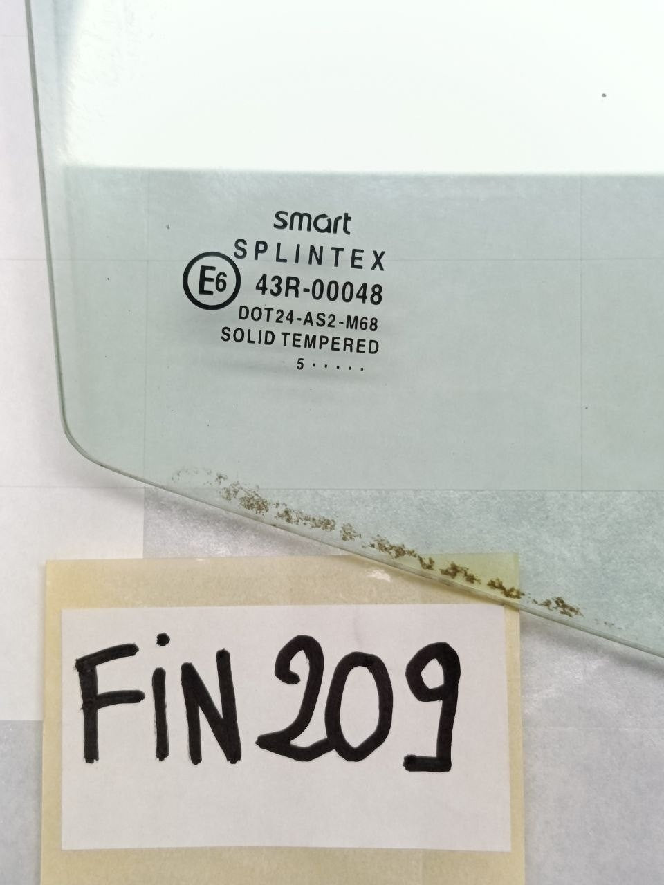 Fin 209 - Finestrino vetro scendente destro Smart ForTwo 450