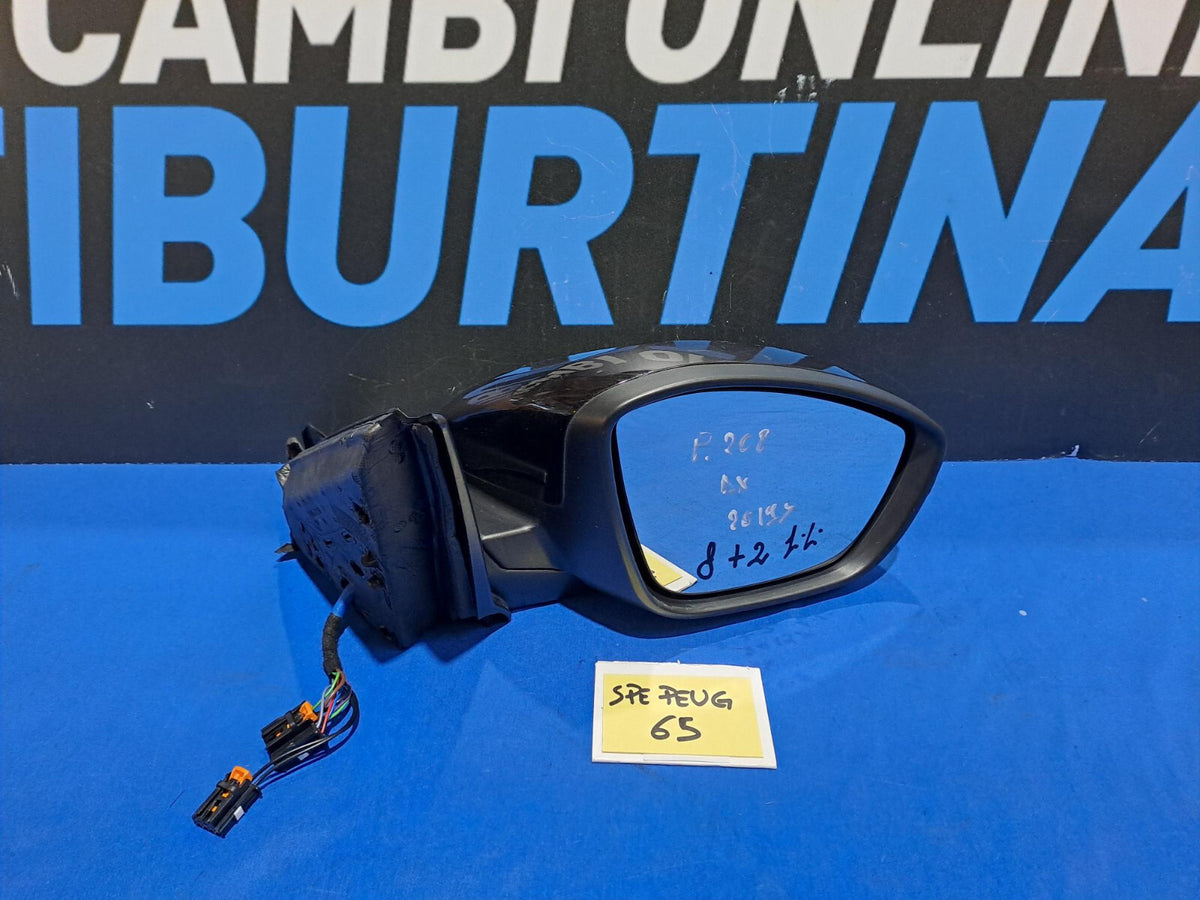 Specchietto retrovisore Destro Peugeot 208 2019 in poi 8 + 2 fili - SPE PEUG 65