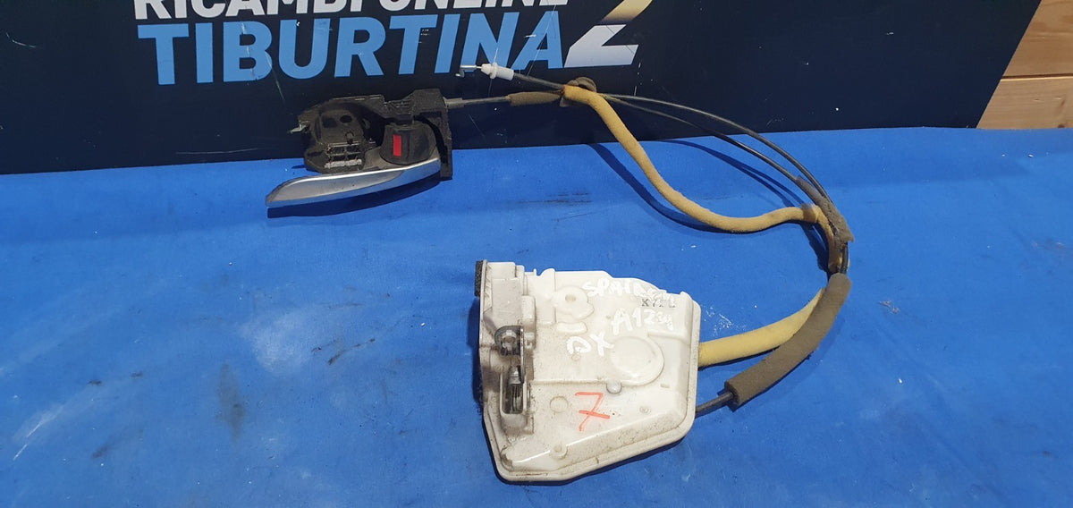 Ser 7 - Serratura elettrica Fiat 124 spider destra completa di maniglia