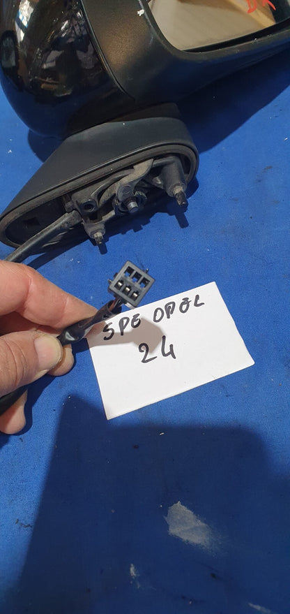 Specchio retrovisore specchietto Opel Corsa D destro 3 fili Vetro rovinato
