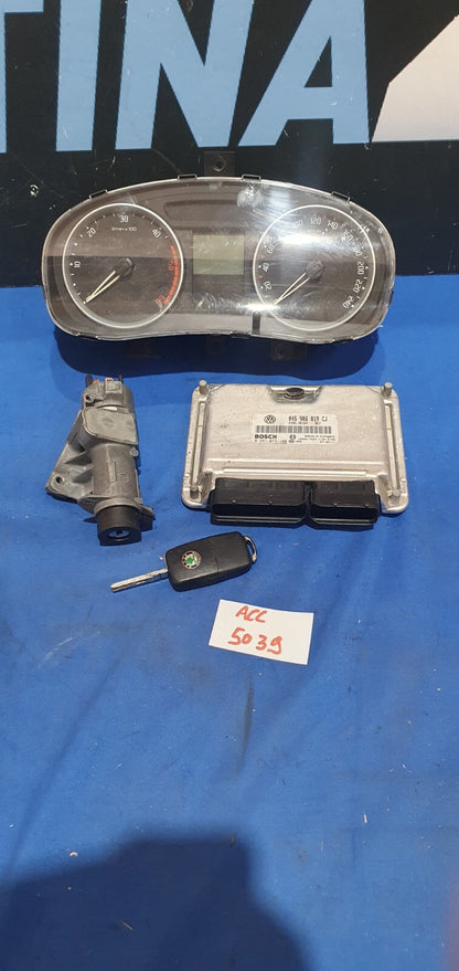 Kit accensione elettronica chiave e blocchetto Skoda Roomster 1.4 D