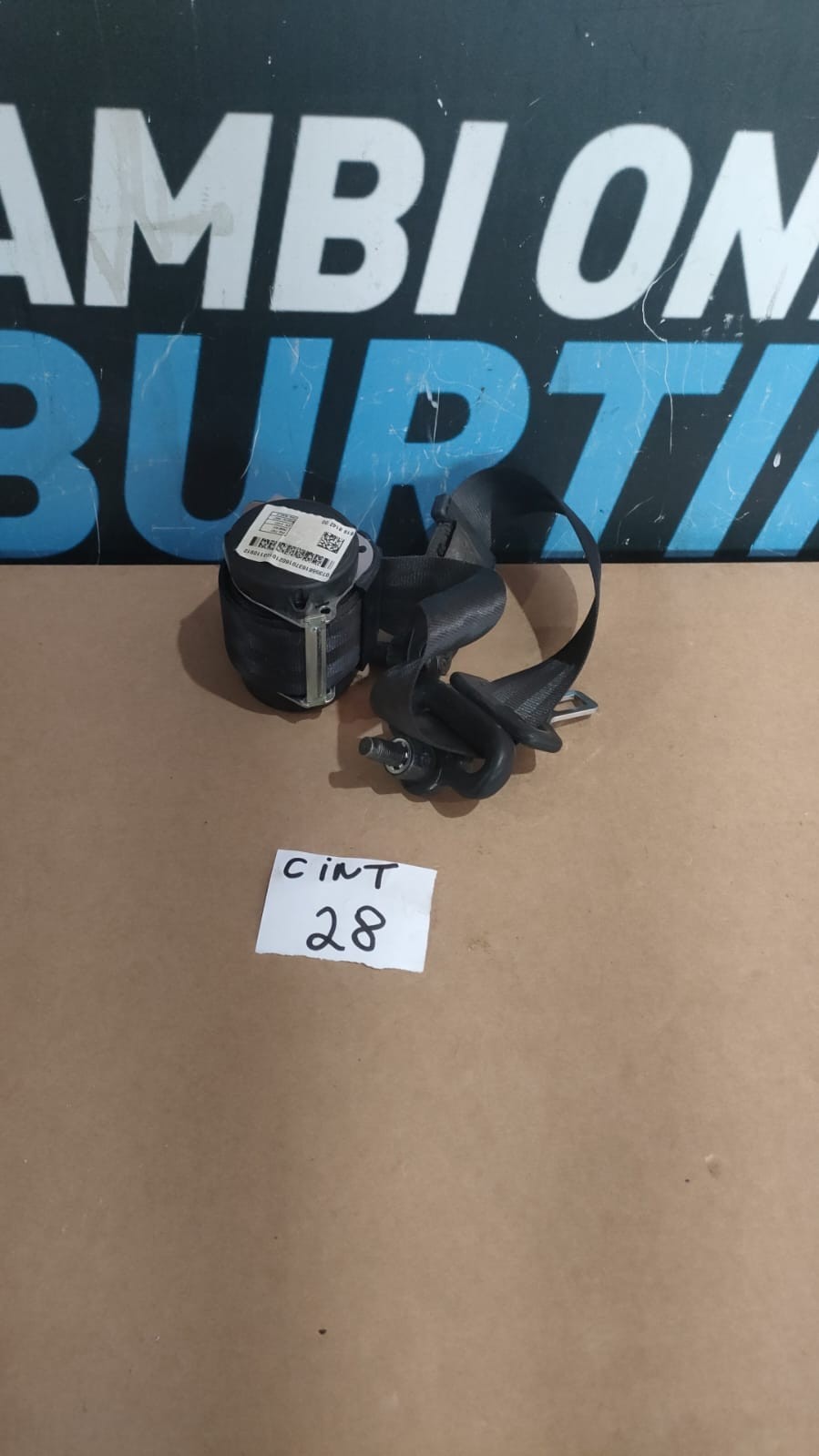 cintura di sicurezza posteriore Fiat Panda senza airbag 2012 in poi  cint 28