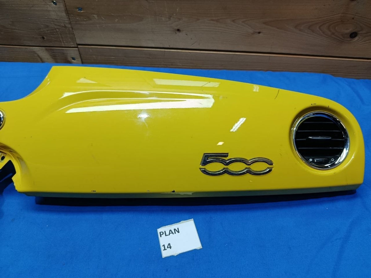 Plan 14 - Plancia cruscotto Fiat 500 fino al 2016 Giallo Lucido