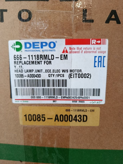 Fn 6 - Faro Anteriore nuovo Lancia Ypsilon Destro dal 2011  Cod 6661118RMLD
