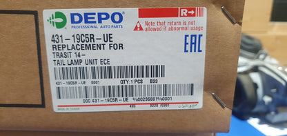 Fanale posteriore nuovo commerciale FORD TRANSIT 2014 Destro depo