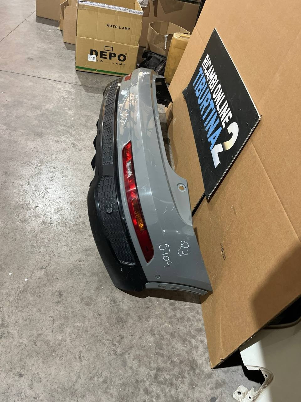 Par 5104 paraurti posteriore Audi Q3 8u dal 2012 sensori