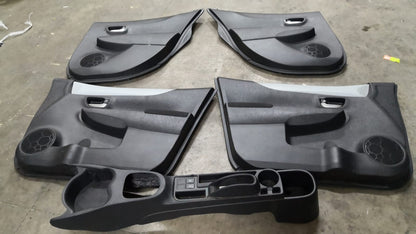 Tappezzeria in stoffa nera e blu yaris hybrid 14 in poi con airbag sedile