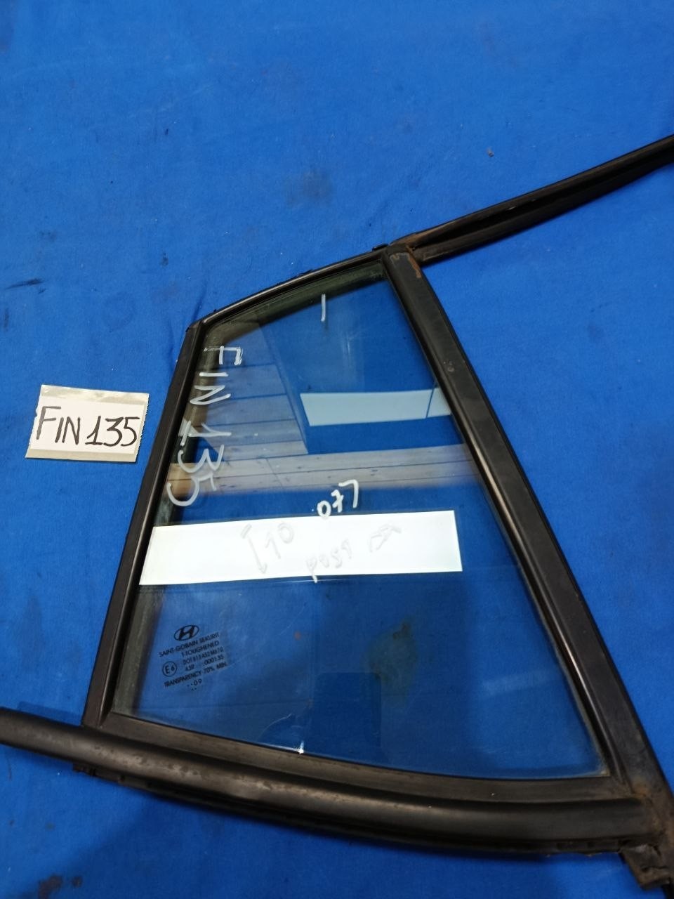 Fin 135 - Finestrino vetro fisso posteriore destro Hyundai I10 prima serie