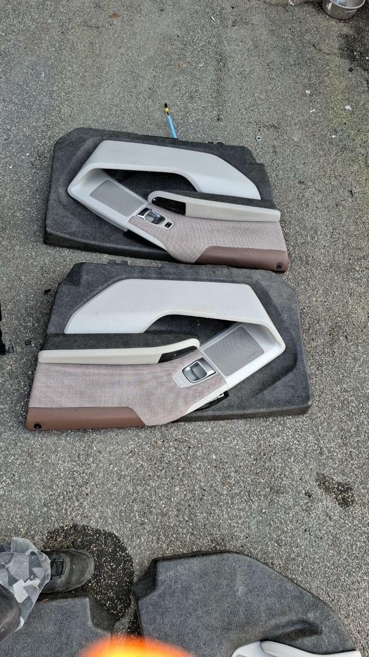 Tappezzeria misto pelle e stoffa marrone bmw i3 13 in poi con airbag sedile