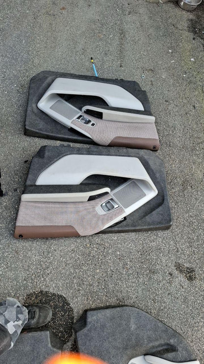 Tappezzeria misto pelle e stoffa marrone bmw i3 13 in poi con airbag sedile