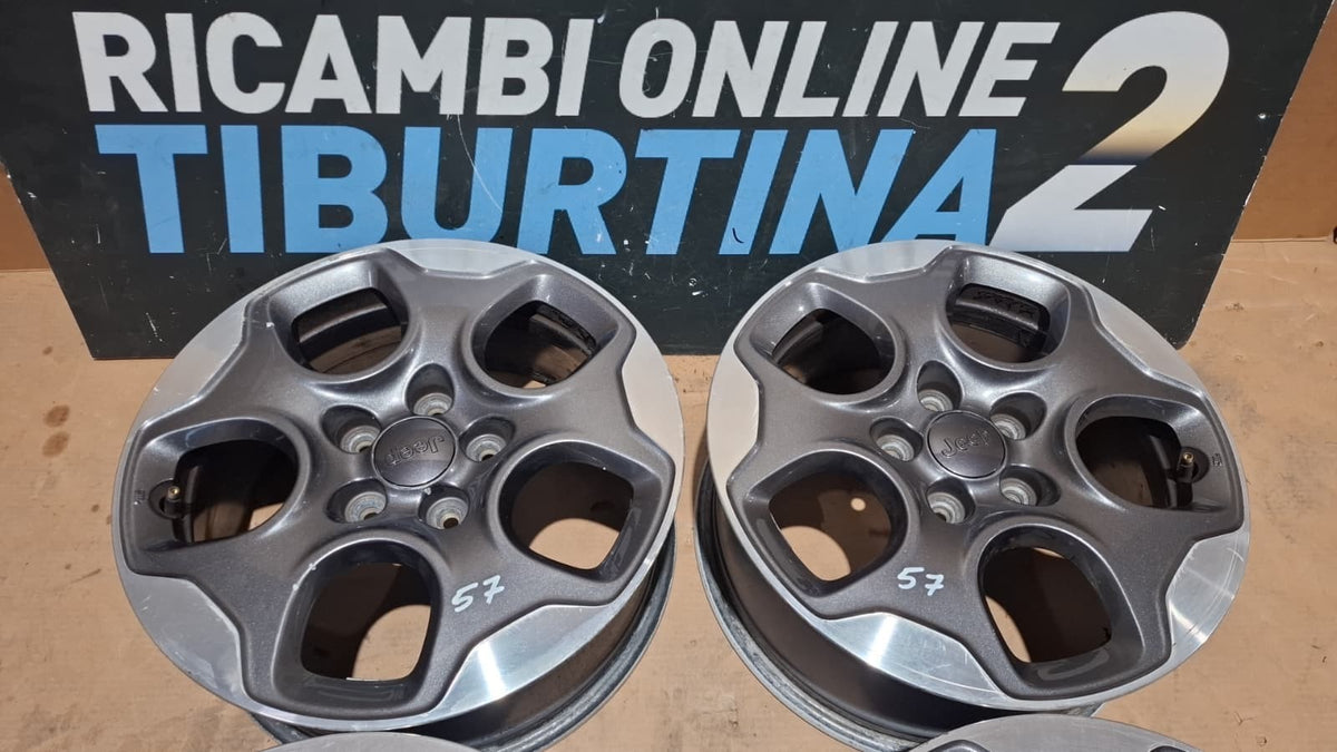 57 cerchi in lega jeep Renegade R16 cerchi originali cod 735577528 7,5x16 et40
