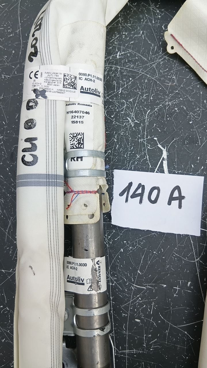 Airbag tendina laterale destra Renault clio 2020 in poi Numero 140a