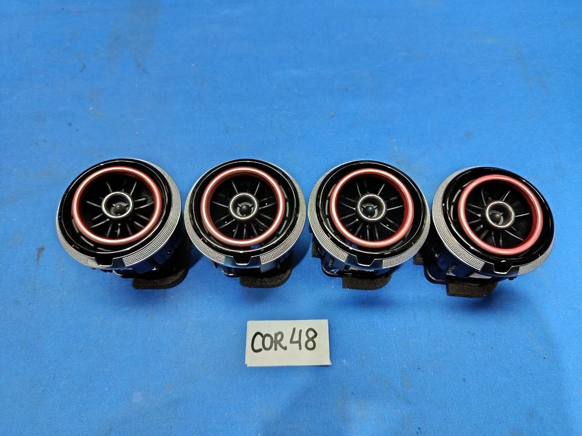 Cor 48 - Set 4 Bocchette aerazione cruscotto Audi A3 8V 2012 2020 Cod 8V0820901A