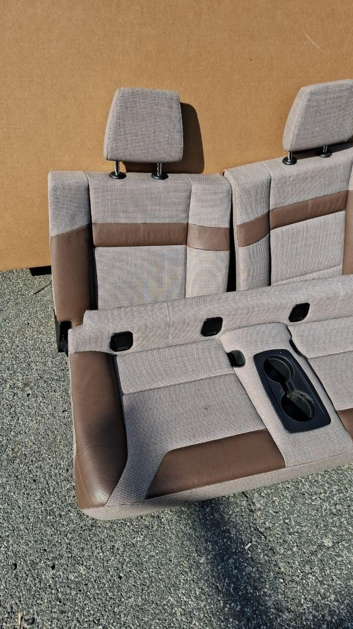 Tappezzeria misto pelle e stoffa marrone bmw i3 13 in poi con airbag sedile