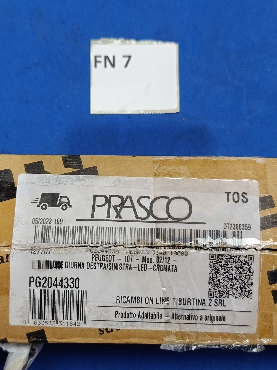 FN 7 - Fanale nuovo luce diurna LED anteriore destra o sinistra Peugeot 107