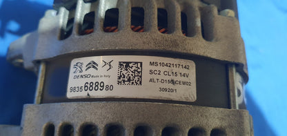 Alternatore Peugeot 2008 1.2 TB denso 14v 9838688980
