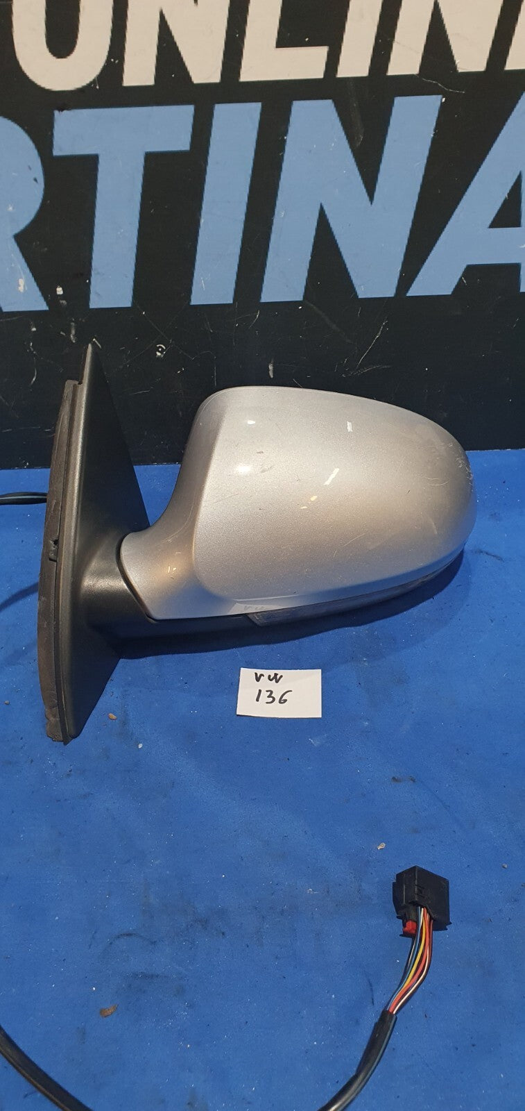 Specchio specchietto retrovisore Volkswagen Passat 2007 sinistro freccia rotta