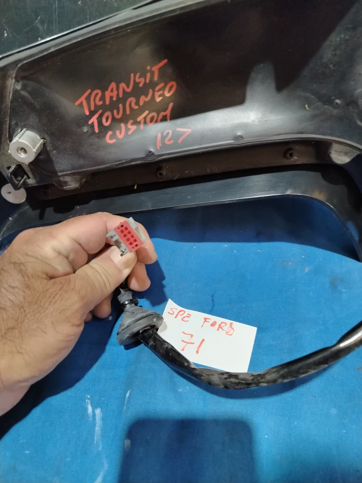 spe 71 - Specchio Specchietto retrovisore sinistro Ford transit tourneo 8 fili