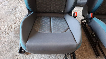 Tappezzeria in stoffa grigia e blu audi A1 senza airbag sedile 2020 in poi