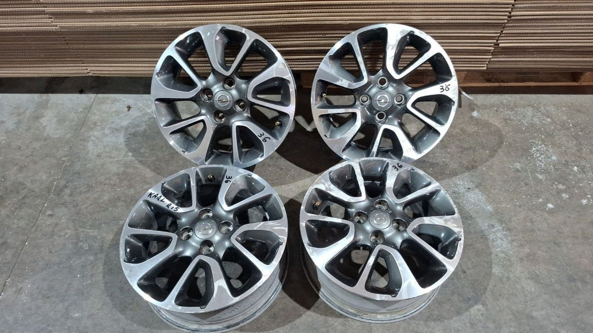 36 cerchi in lega opel karl cerchi originali 95392967 6jx15 et45 con sensori