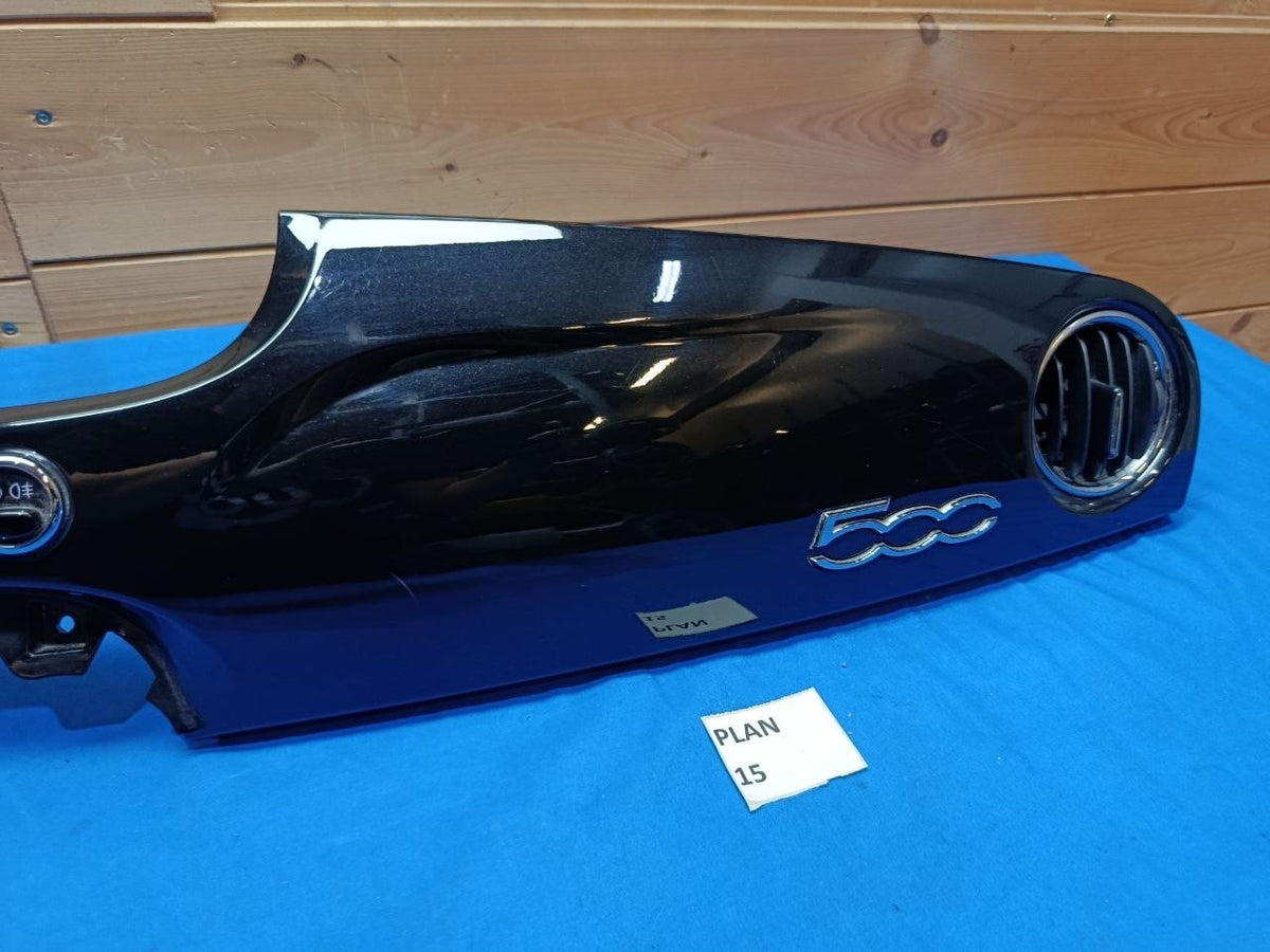 Plan 15 - Plancia cruscotto Fiat 500 dal 2016 Nero Lucido