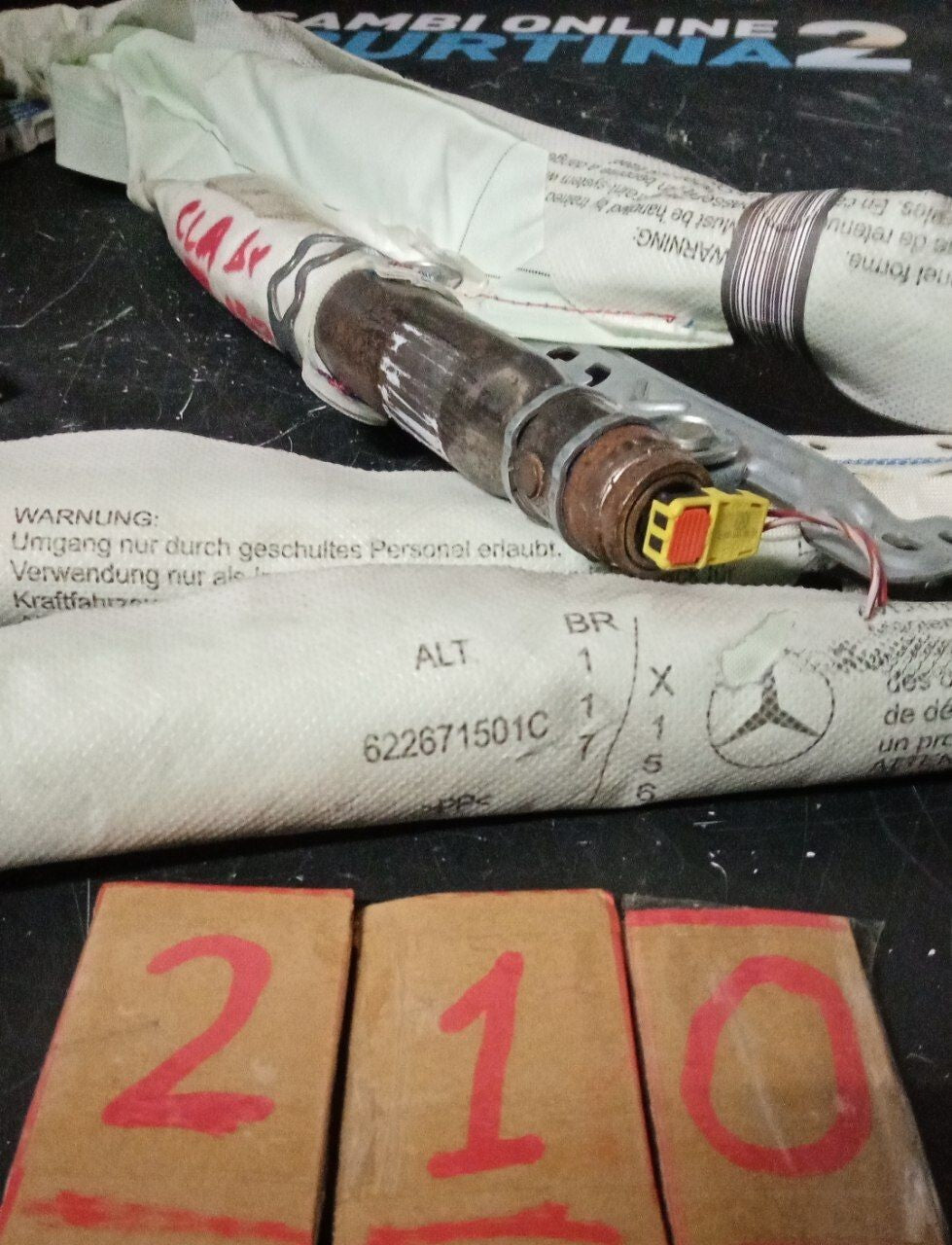 Airbag tendina laterale destra Mercedes-Benz CLA C117 W117 2015 in poi