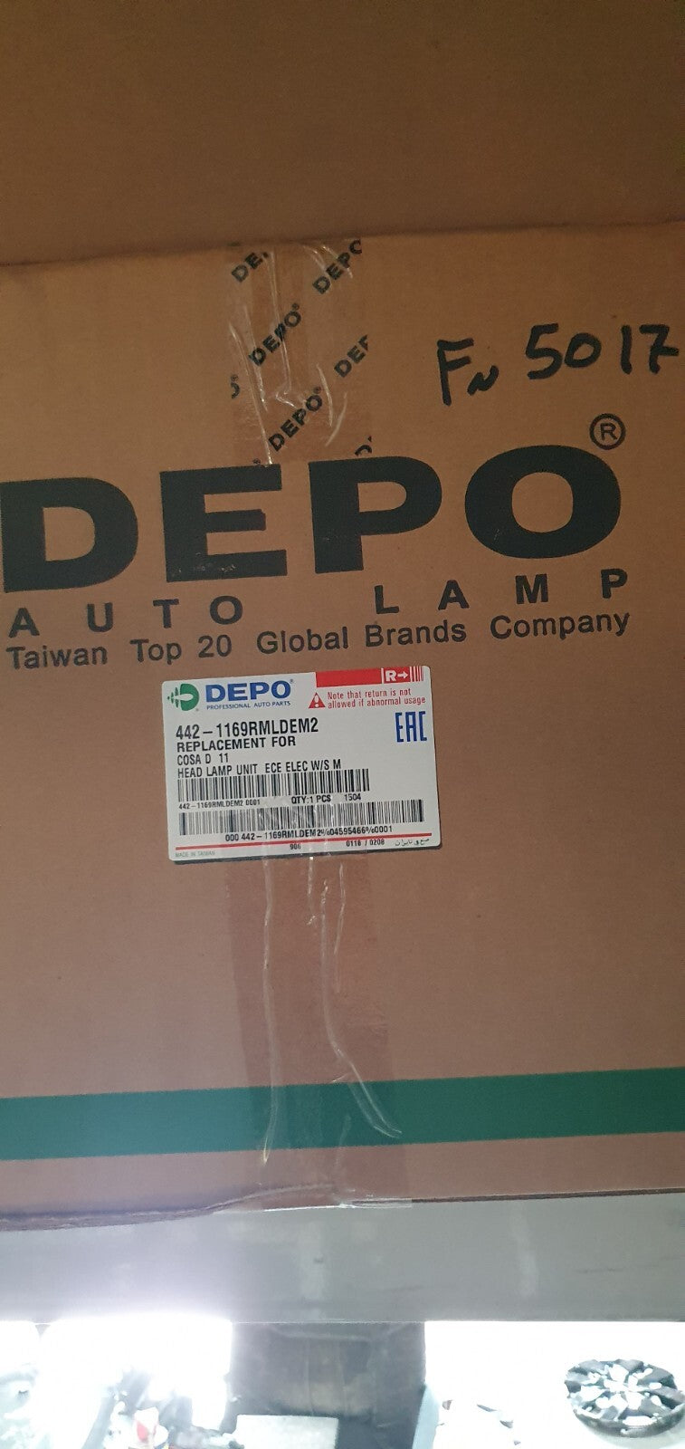 Faro anteriore nuovo commerciale Opel Corsa destro dal 2011 depo