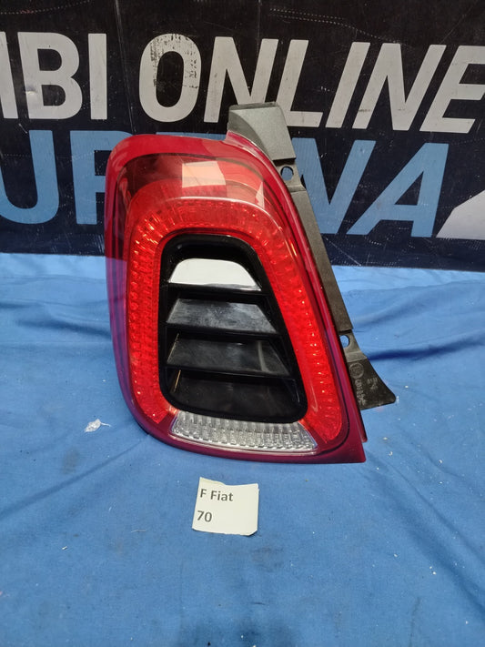 F Fiat 70 - Fanale posteriore stop Fiat 500 Abarth sinistro con alette