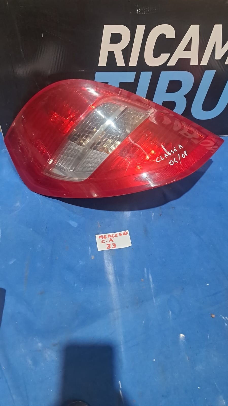 F MB 33 Fanale posteriore stop sinistro Mercedes Benz classe a dal 2008 al 2012